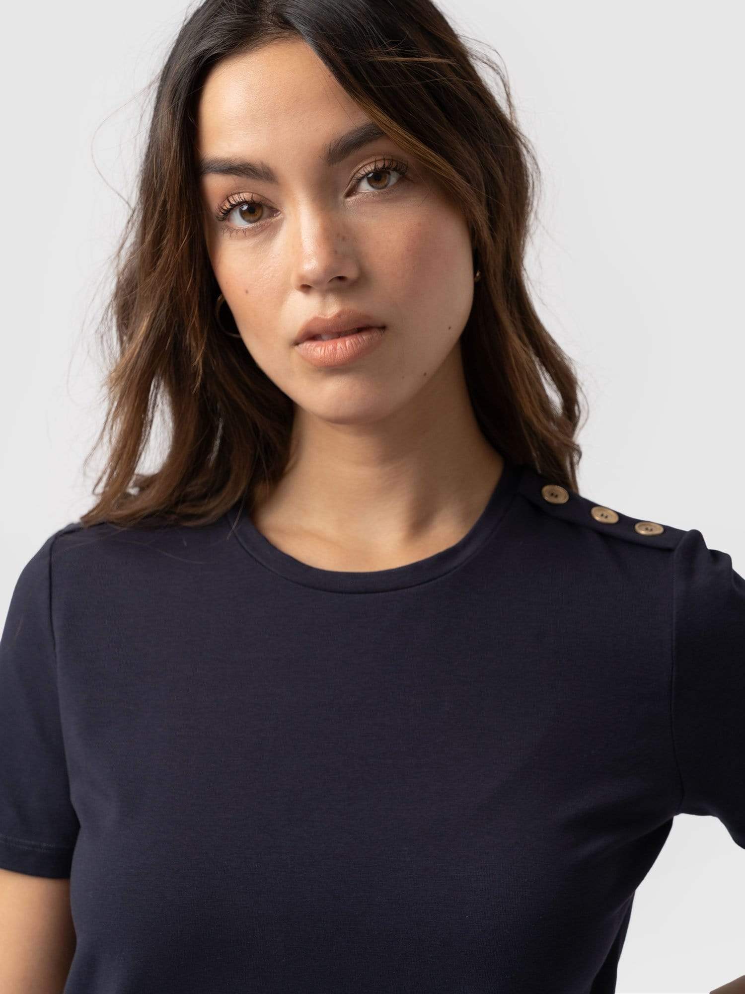 Easy T-Shirt Dress Navy - Women's Dresses | Saint + Sofia® EU